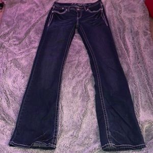 boot cut dark wash jeans